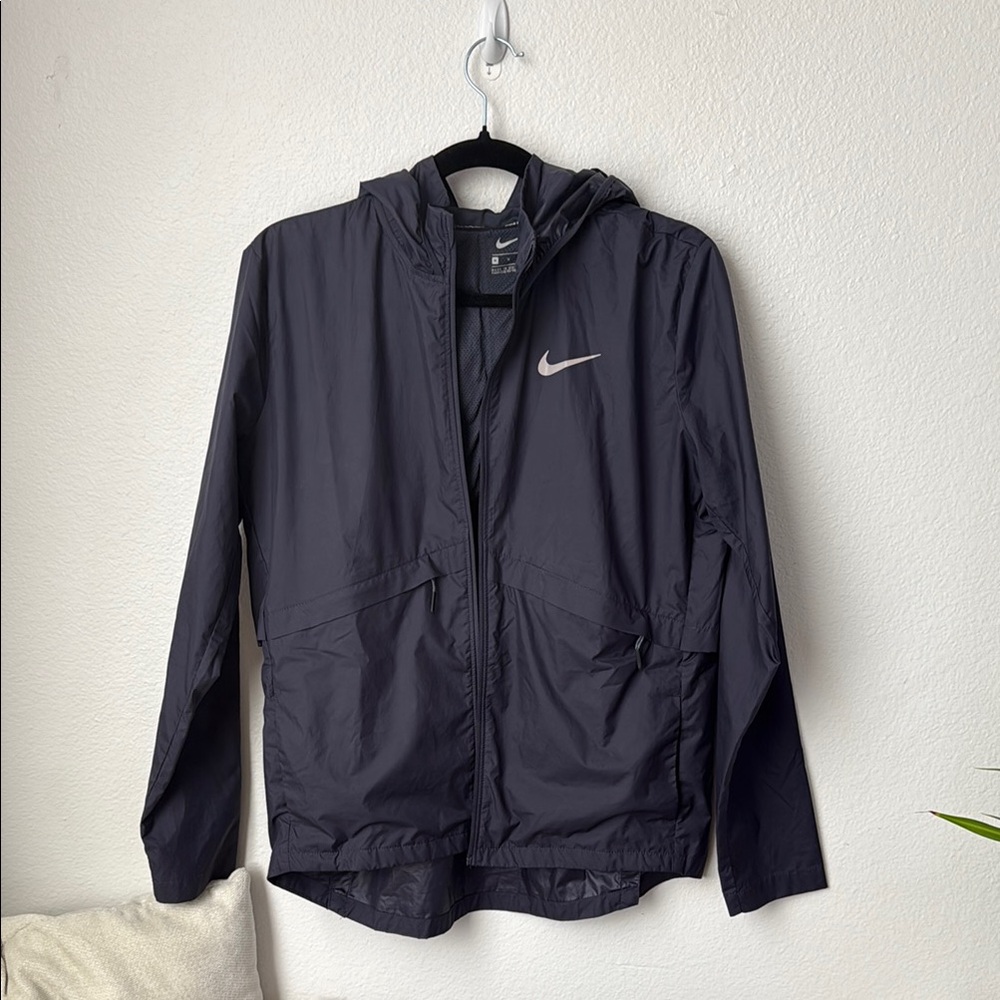 Nike Navy Hooded Rain Jacket/Windbreaker